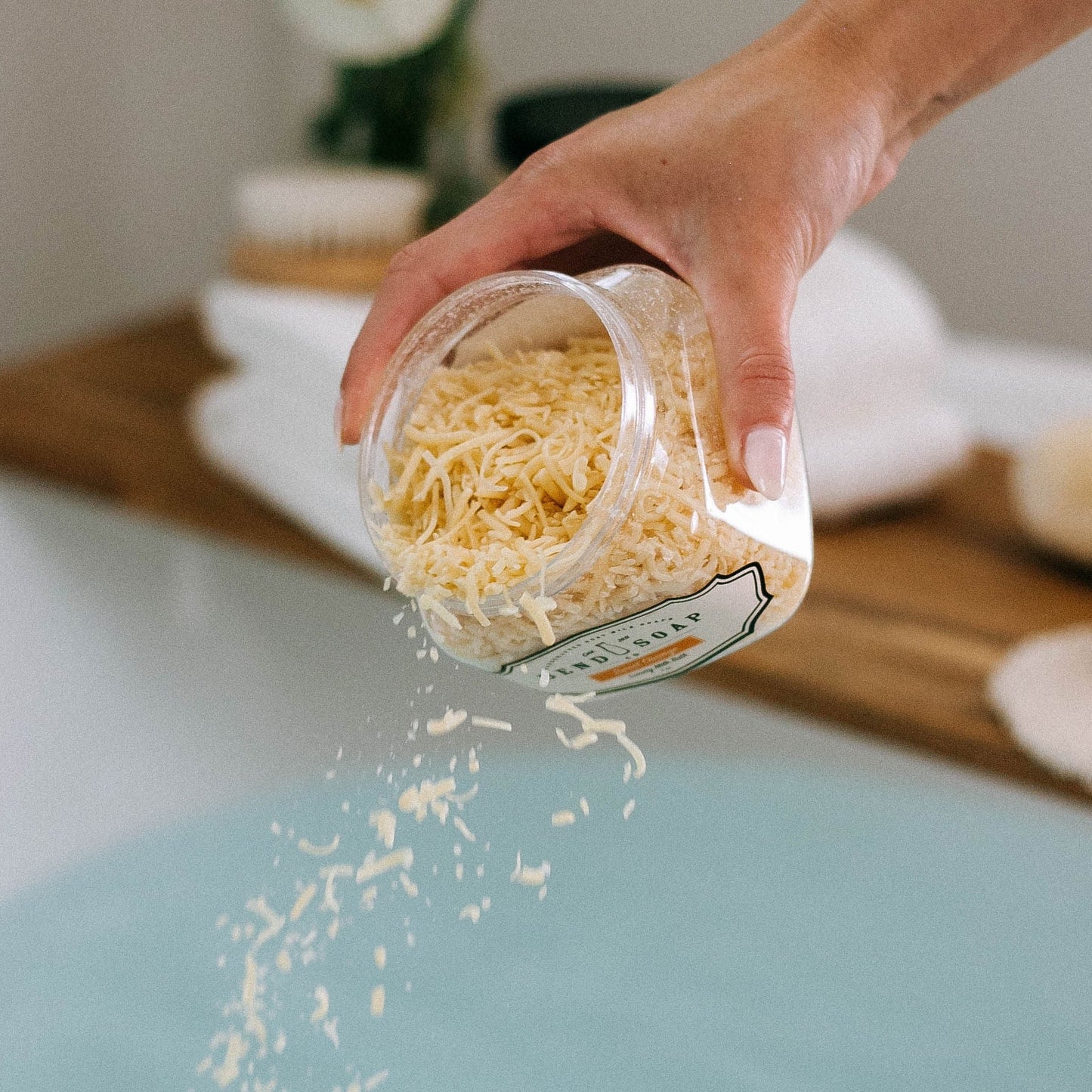 Milk Bath pouring into tub