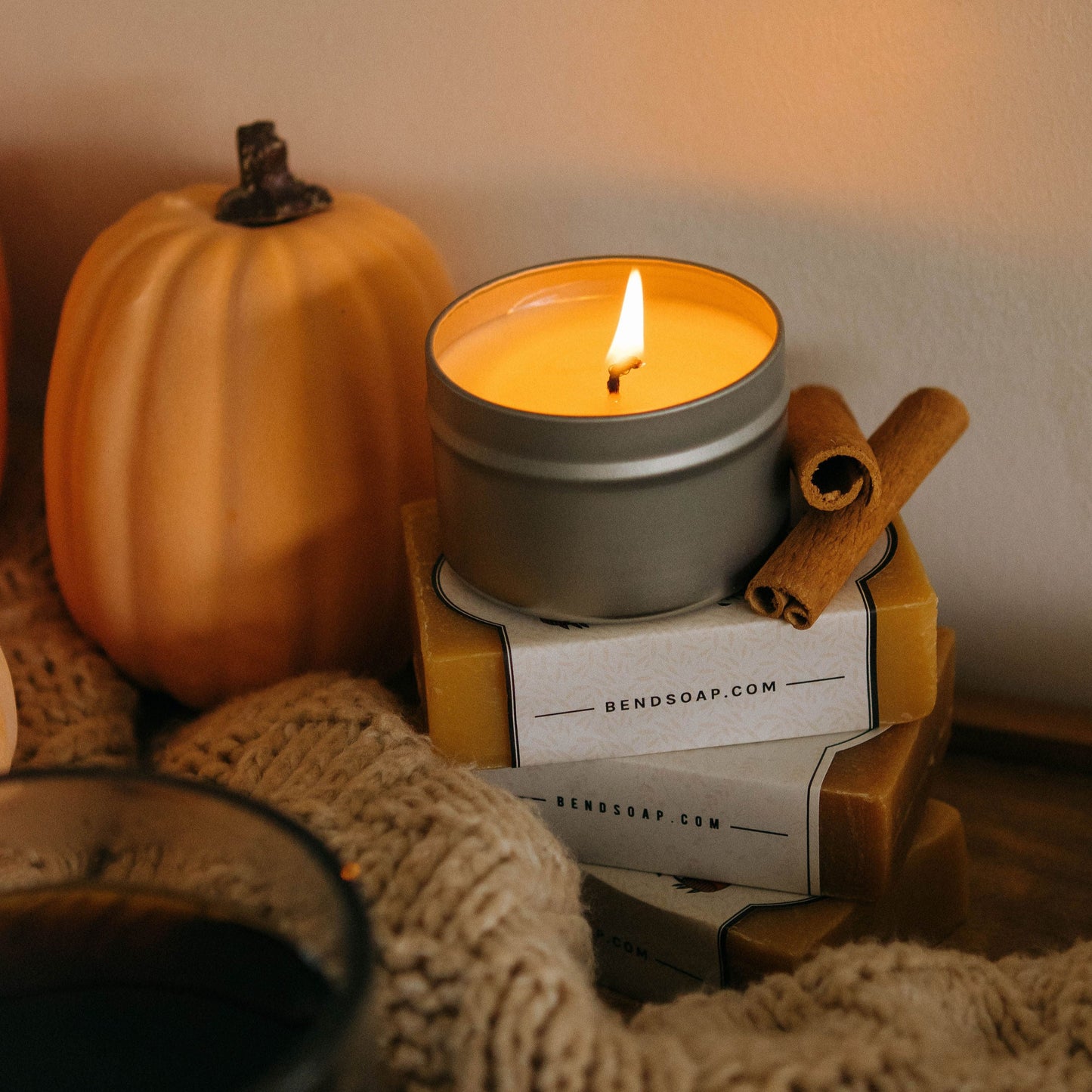 bend soap Sweater Weather Essentials bundle free candle with purchase