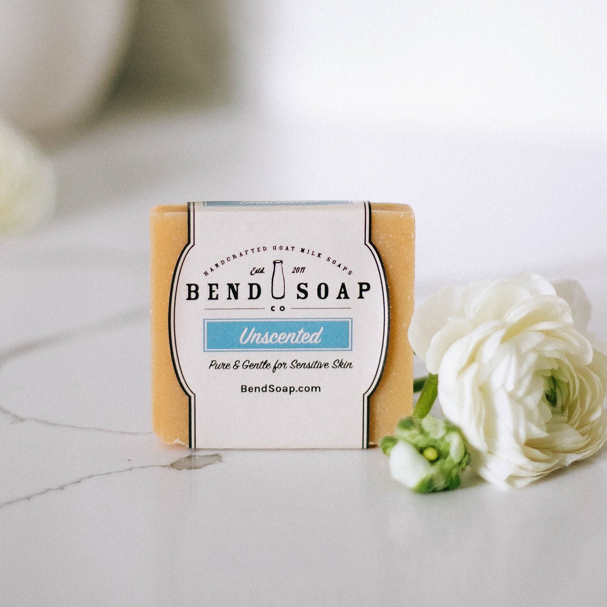 Unscented goat milk soap travel size bar