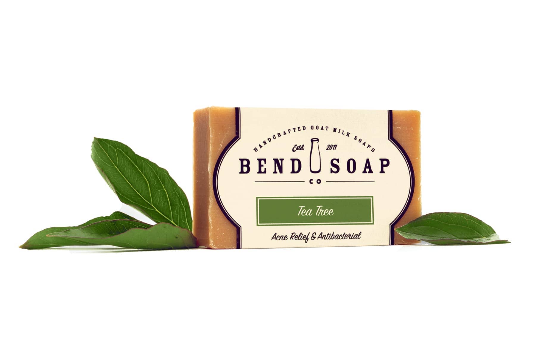 Bend Soap Company All Natural Tea Tree Goat Milk Soap, 4.5 oz