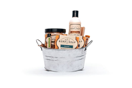 Essential Gift Basket with an Assortment of Bend Soap Co. Products