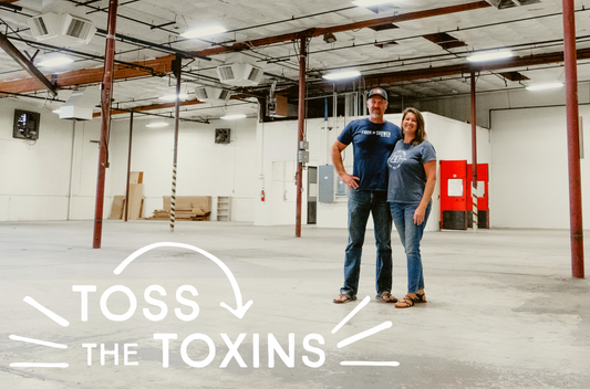 toss the toxins, bend soap company