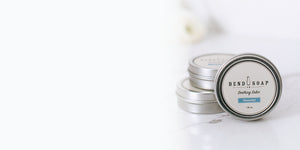 Tin of Men's Beard Salve with Sandalwood Bits and Orange