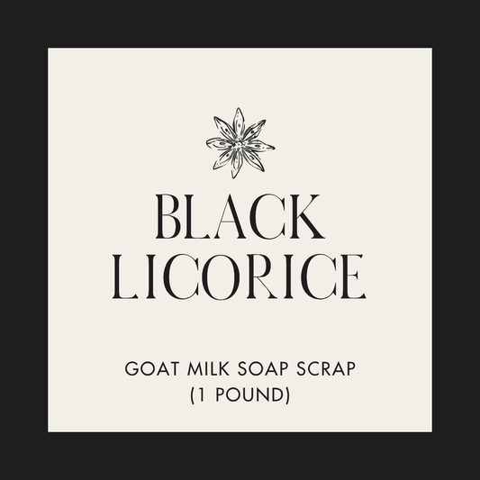 Black Licorice Goat Milk Soap Scrap (1 lb.)