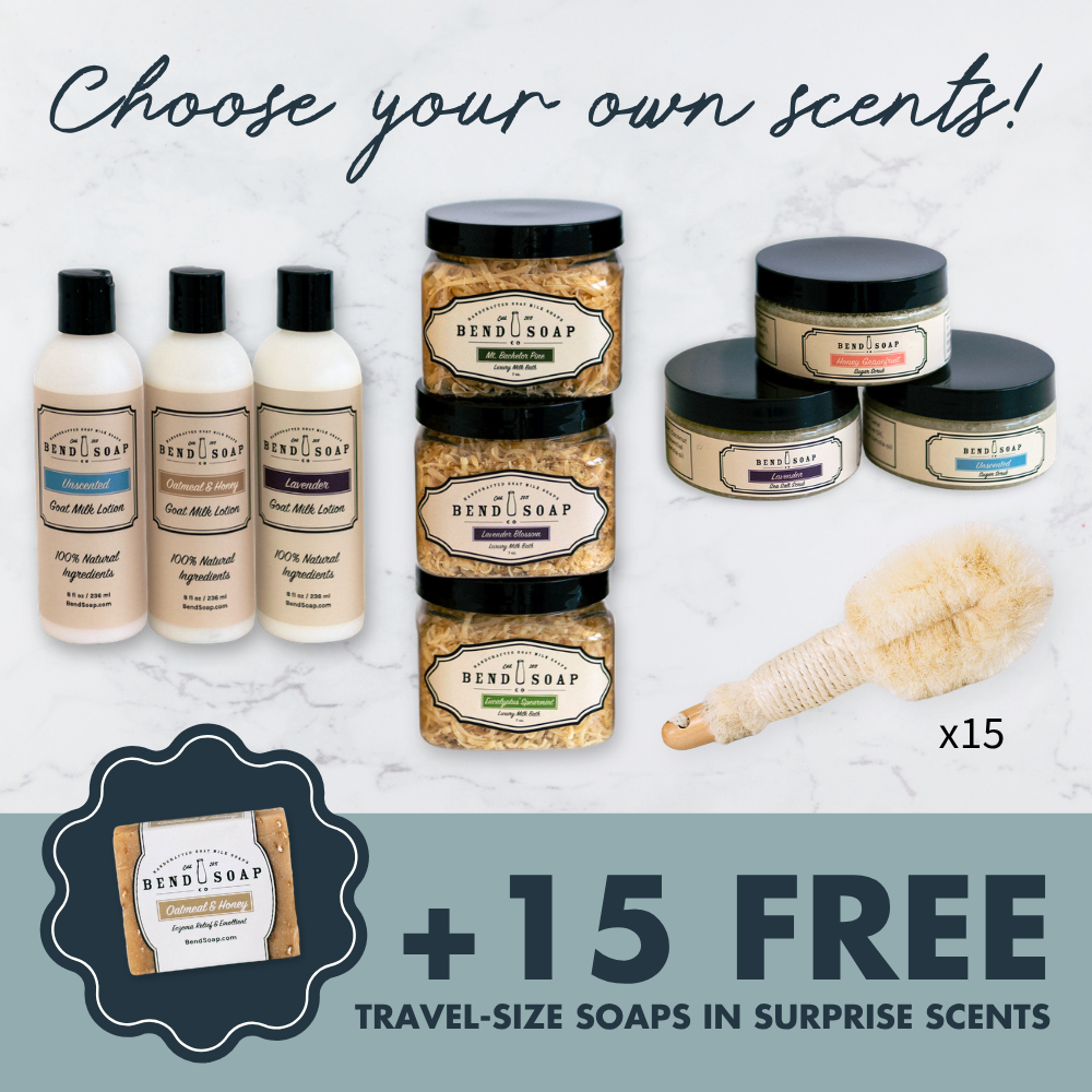 Bend Soap bundle for a clean spa night with 15 of your closest friends