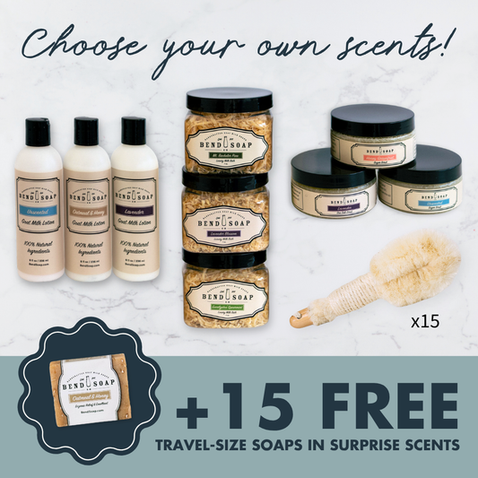 Bend Soap bundle for a clean spa night with 15 of your closest friends