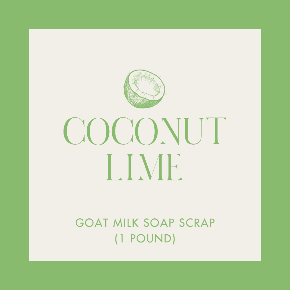 Coconut Lime Goat Milk Soap Scrap (1 lb.)