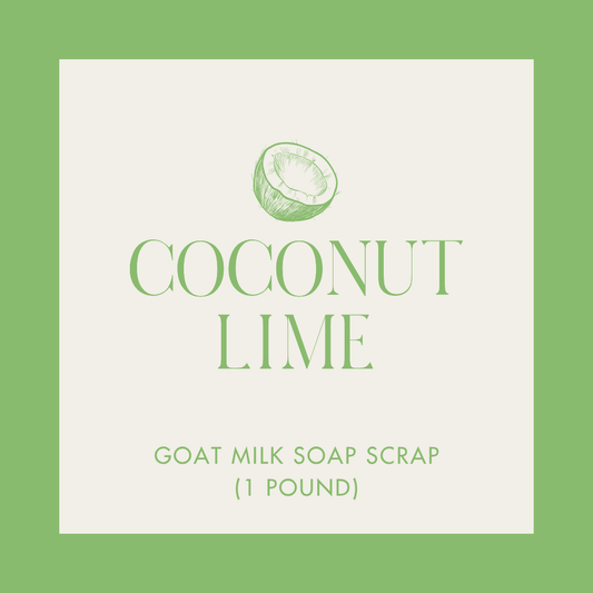 Coconut Lime Goat Milk Soap Scrap (1 lb.)