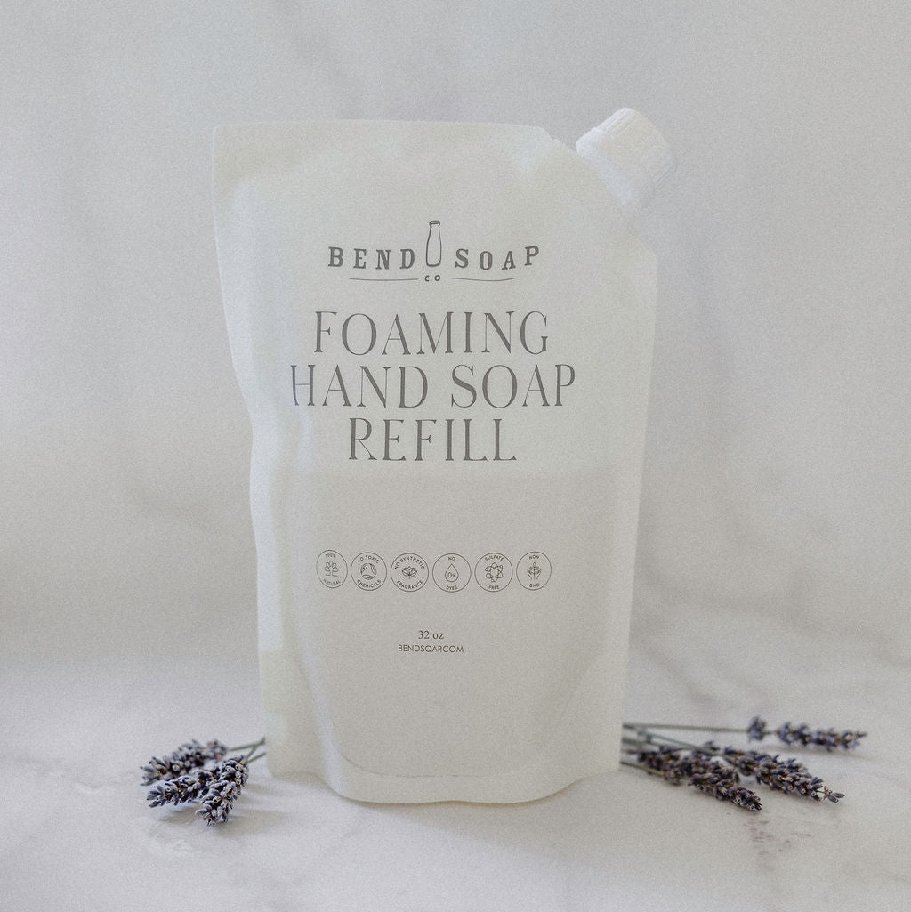 lavender scented nontoxic foaming hand soap refill