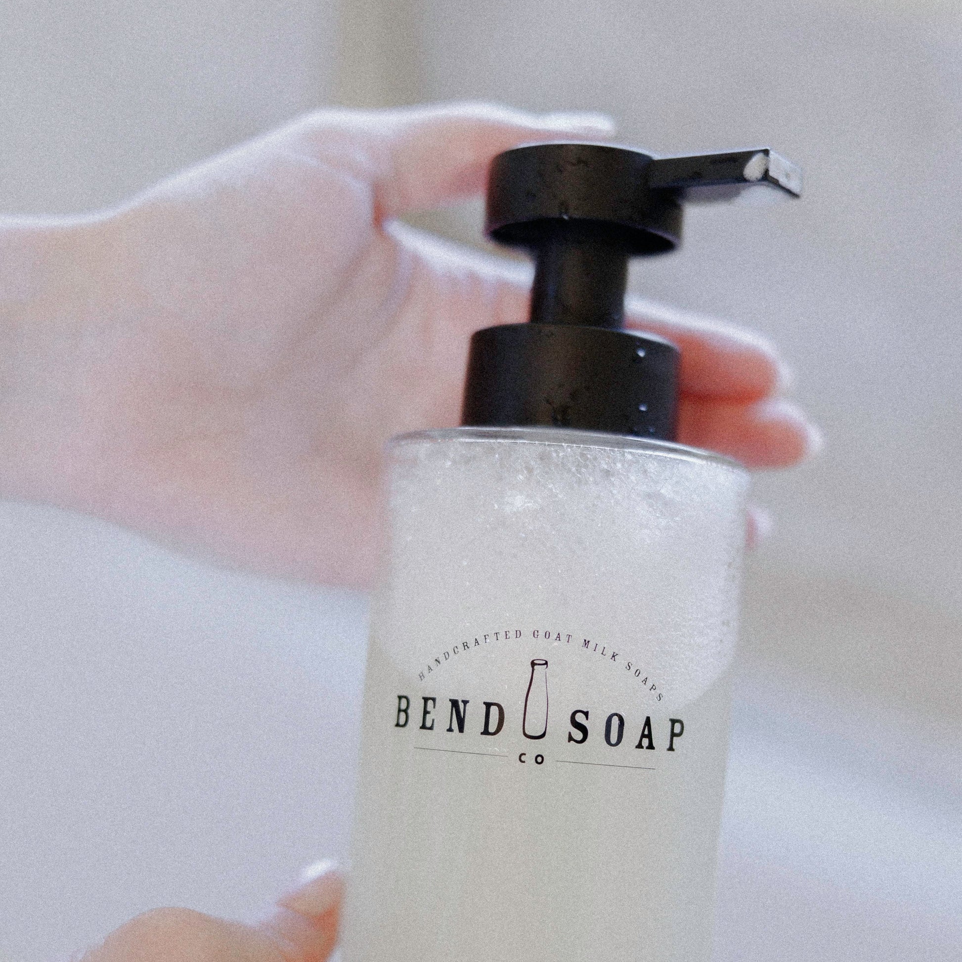 liquid soap glass foaming dispenser