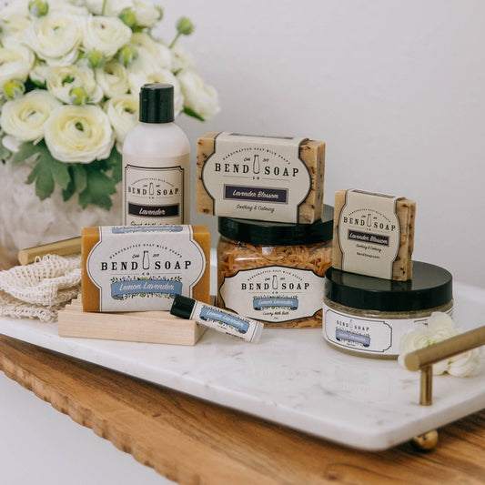 natural goat milk products in scent lemon lavender 