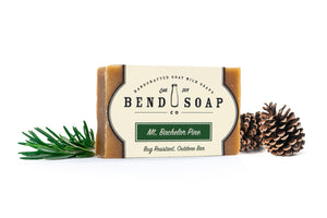 Mt. Bachelor Pine Goat Milk Soap Full Size on a White Background