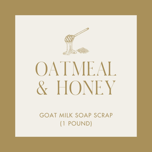 Oatmeal and Honey Goat Milk Soap Scrap (1 lb.)