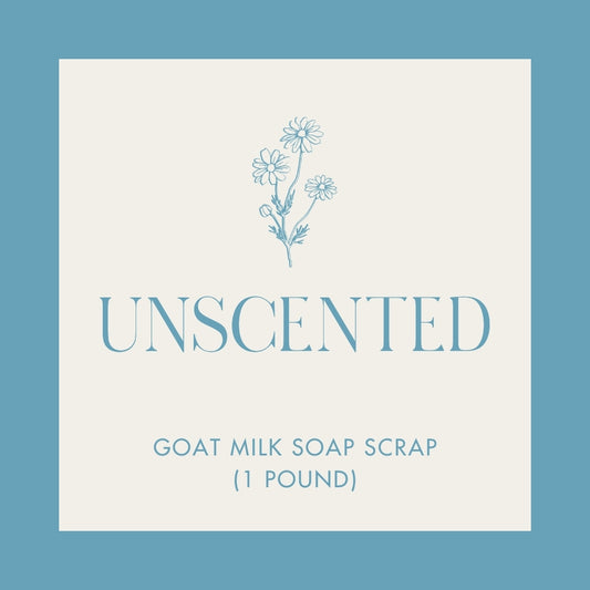 Unscented Goat Milk Soap Scrap (1 lb.)
