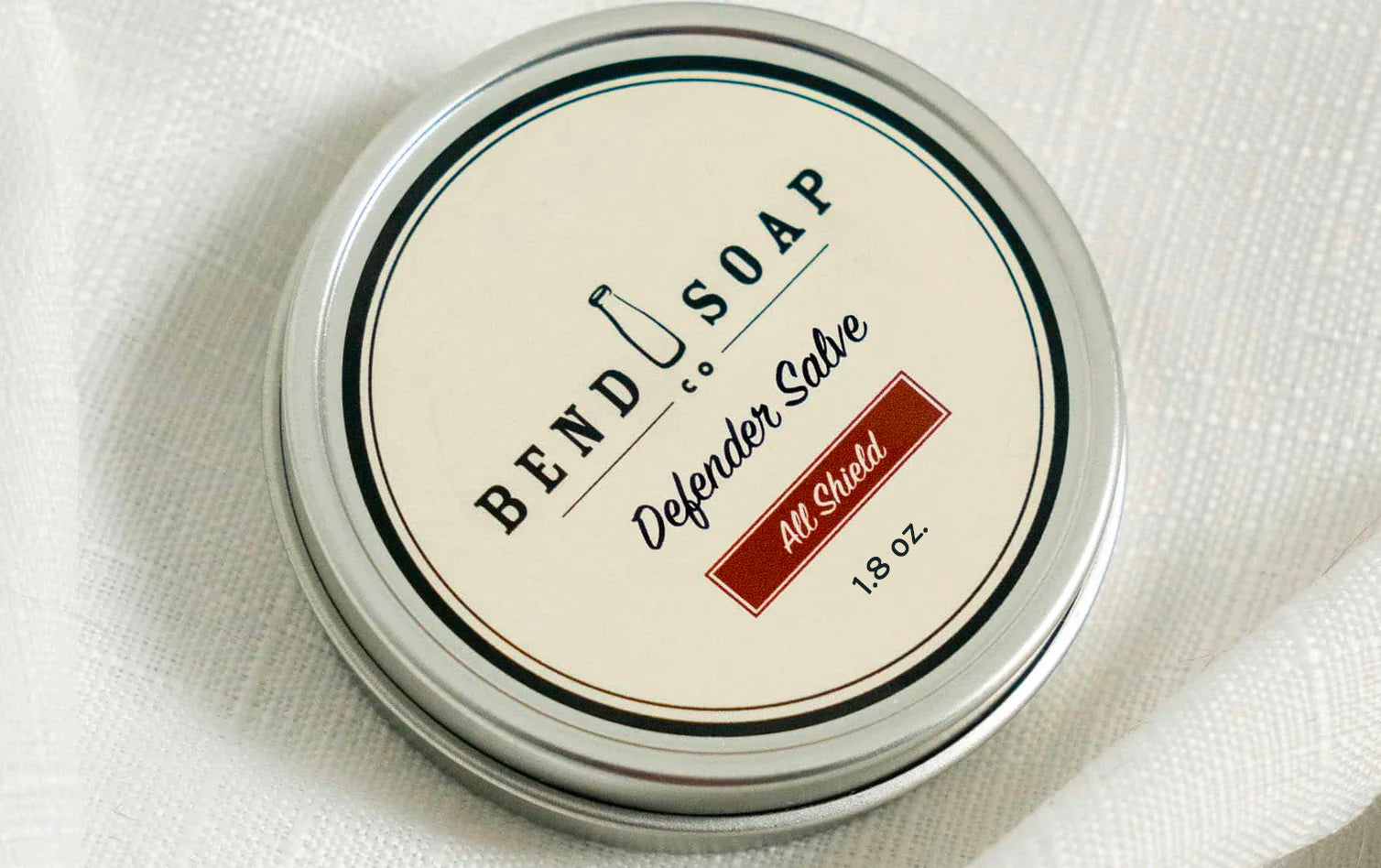 A tin of all-natural and antimicrobial salve