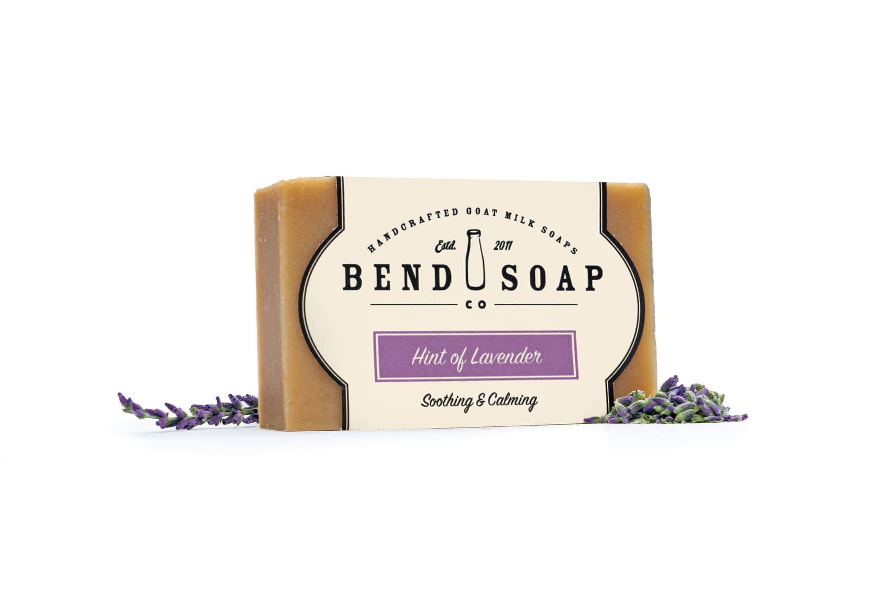 Full Size Bar of Hint of Lavender Goat Milk Soap