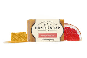 Full Size Bar of Honey Grapefruit Goat Milk Soap
