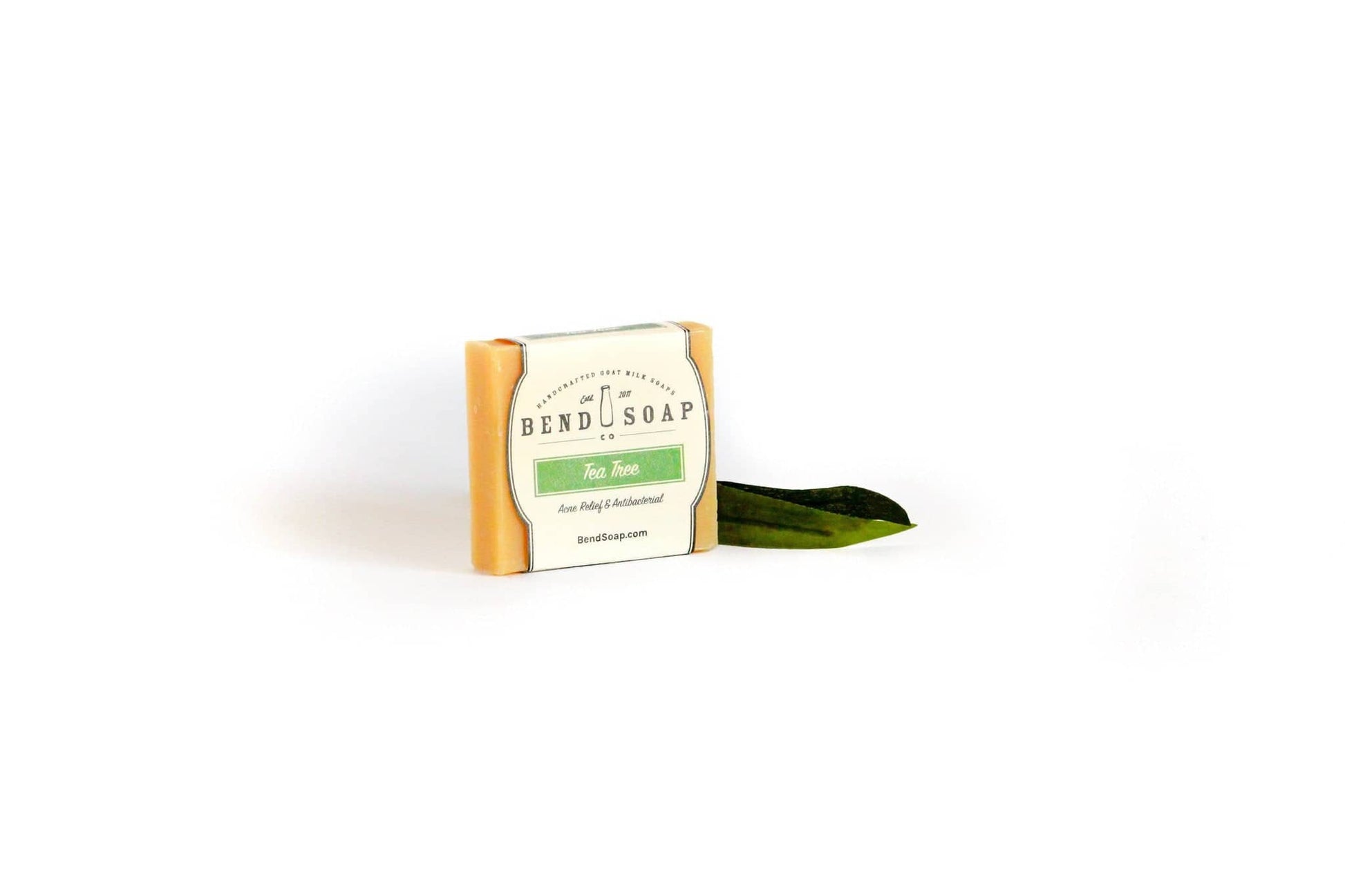 Travel Size Tea Tree bar of soap wrapped in Tea Tree label