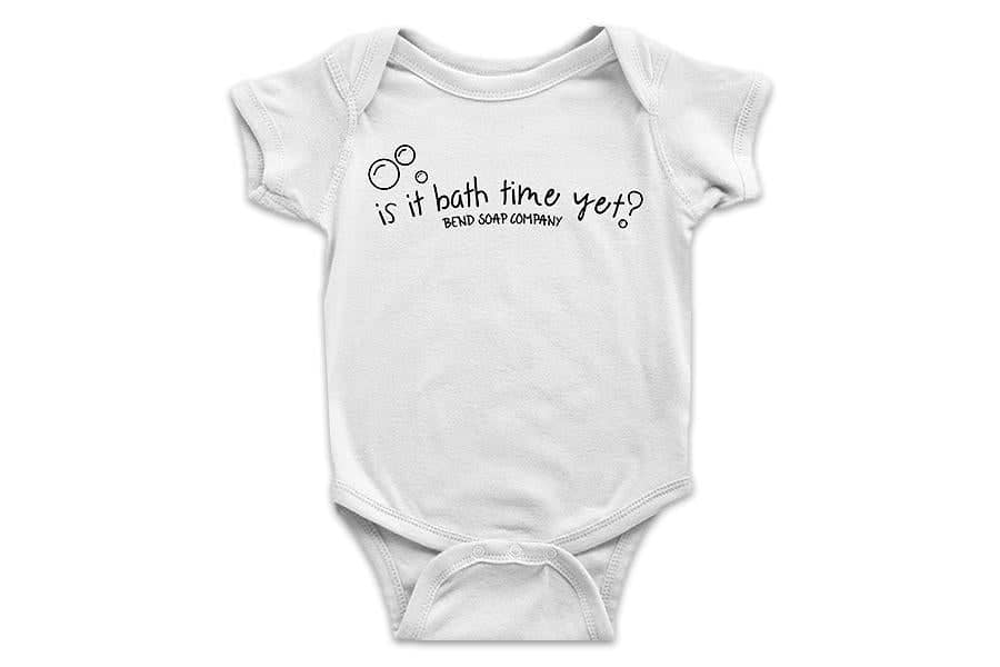 Baby Onesie with Cute Slogan and Snap Fasteners for Quick Diaper Change