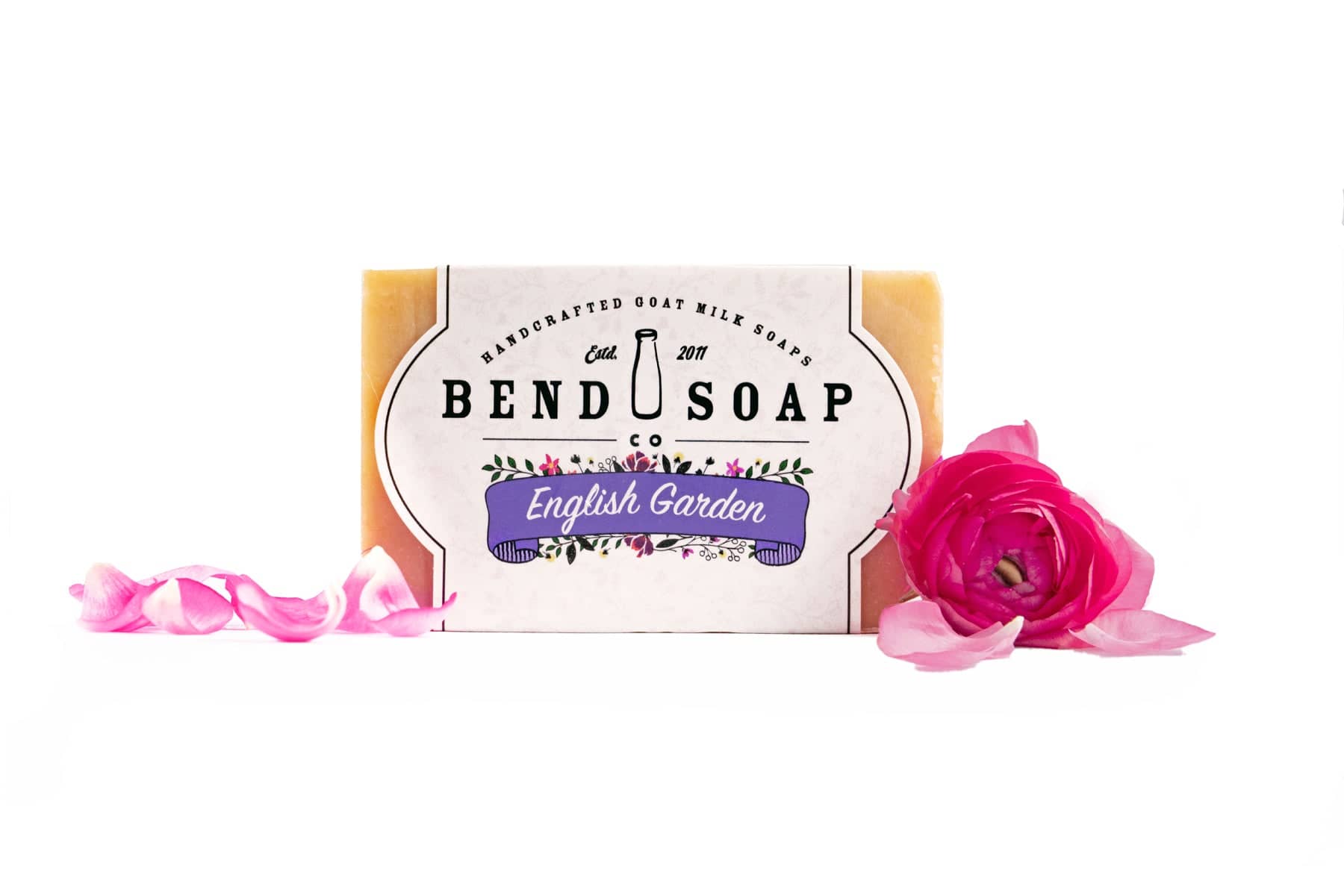 English Garden Goat Milk Soap with Fresh Flower Pedals