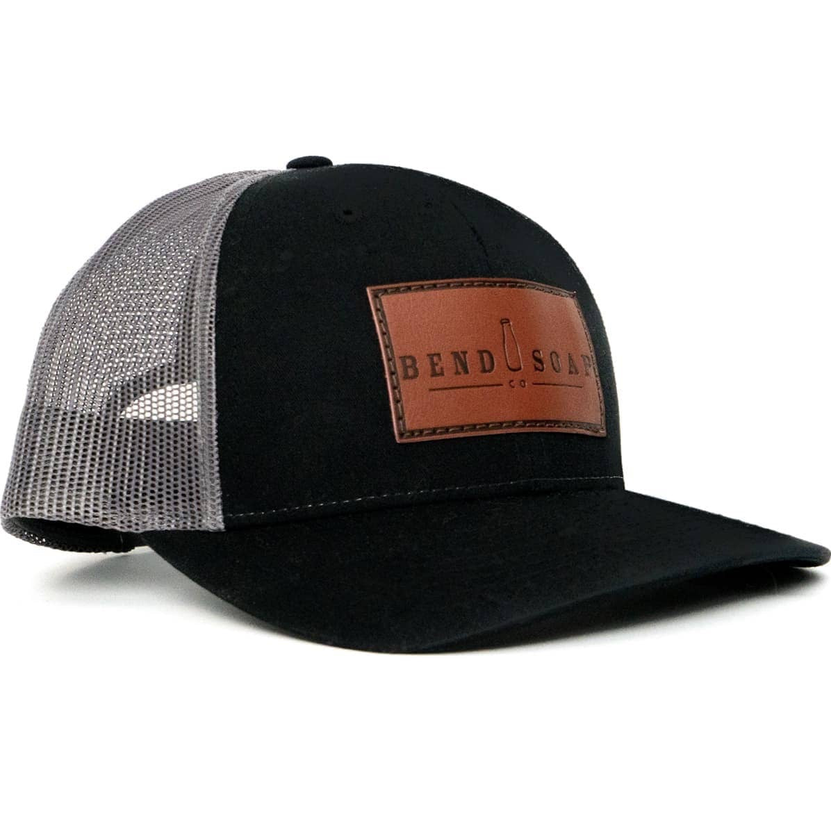 Trucker Hat With Leather Panel