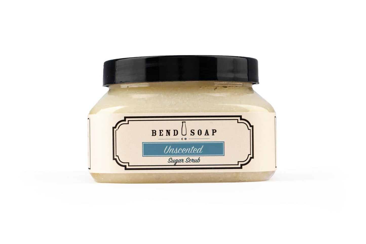 Bend Soap Company Unscented Sugar Scrub in 10oz Container on White Background